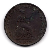 1831 Great Britain 1 Penny Coin