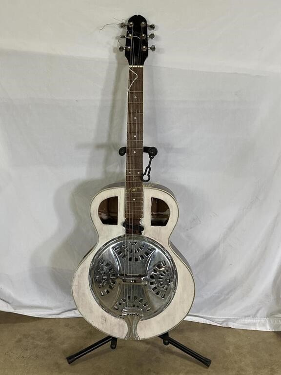 6-String Electric Resonator Guitar with painted