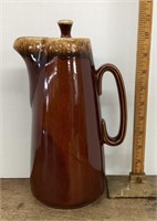 Hull brown drip pottery coffee carafe
