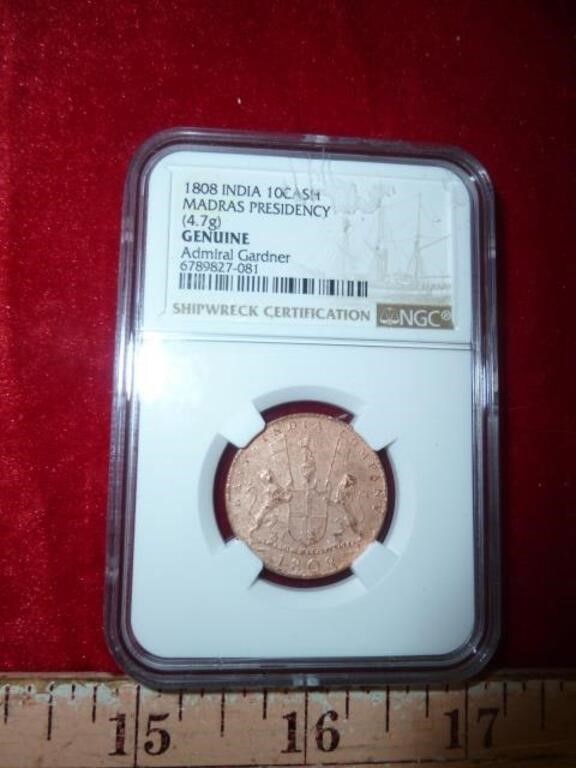 1808 East India Shipwreck Coin NGC Certified