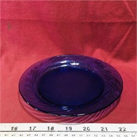 Cobalt Blue Glass Plate