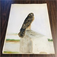 Vintage Watercolor Painting (24" x 18")