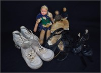 Baby Shoes and Antique Dolls