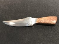 Joseph Knuth Maple Burl Bowie Knife