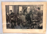 Print Of Drawing "Driving Home From The Maneuver"