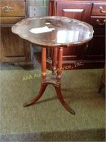 Duncan Phyfe style accent table. Water stains &