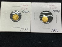 California Gold Tokens