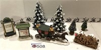 DEPT. 56 HERITAGE VILLAGE "TREES, SIGNS...