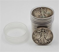 (1) Random Date Walking Liberty Half  From Roll