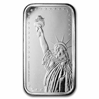 5 oz. Statue of Liberty Silver Bar