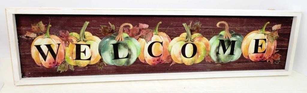 Wall Art Fall Welcome Sign