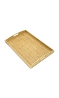 BAM & BOO NATURAL BAMBOO SERVING TRAY 23.6IN X