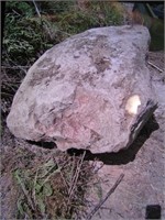 large rock  45" long  35" wide  21" high