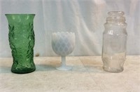Three Glass Vases T11B