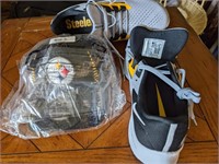 Steeler hats and shoes