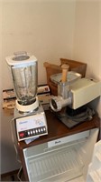 Kitchen appliances, including oyster blender, two