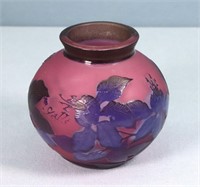 Modern TIP Galle Cameo Glass Vase