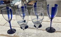 Wine Glass Lot. One style is a 4 Pc Set and The
