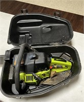 Poulan chainsaw and hard case