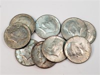 9- 1969 Kennedy Half Dollars