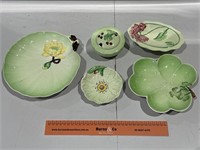 Assorted CARLTON WARE Inc Green Hydrangea Pattern