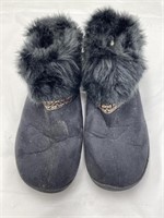 Faux Fur Black Boots, Size 9.5/10