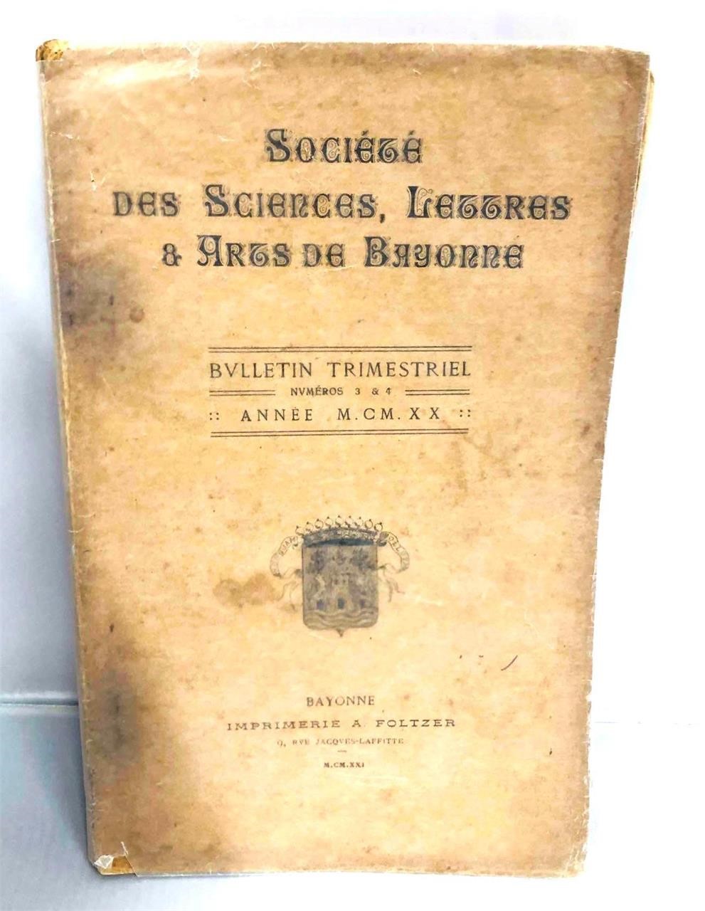 Societe Des Sciences, Lettres & Arts De Bayonne