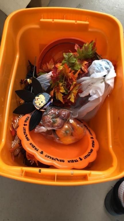 Tote of Halloween Decor