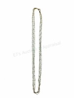 14k White & Yellow Gold Fancy Link Necklace