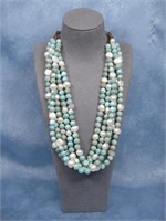 Santo Domingo S.S. Multi Strand 3 Stone Necklace