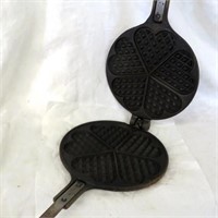 Jutol #6 Norwegian Waffle Maker - cast iron