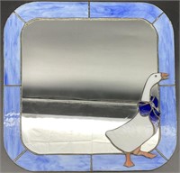 Stained Glass Goose Mirror