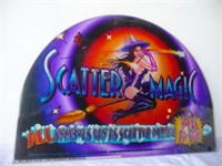 Scatter Magic Plastic Casino game topper 18 x 13"