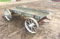 Steel Wheeled Wagon with 38"x120" Bed