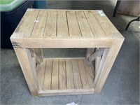 Wood End Table 20x20x14