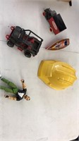 Lot misc toys - metal boat - true value - Fisher