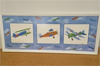 Wall Decor Air Plane 38"x16"