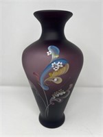 Hand Painted Fenton Vase 13"H