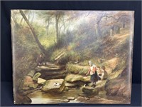 Victorian Oil on Canvas Signed R.Hunt 84,