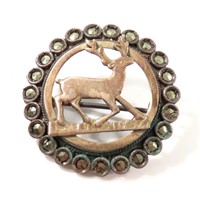 ANTIQUE STERLING SILVER BROOCH PIN