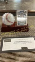 Signed Ball w/Card Yasiel Puig