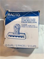 Boston bulldog clips 12 clips