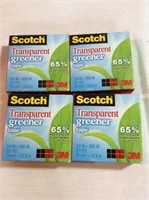 4  Pack of Scots transparent tape