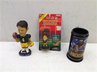 GB Packer Collectibles w/ Farve Bobblehead