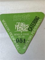 Rare Unused 1990 AC DC Concert Backstage
