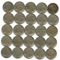 25 Buffalo Nickels