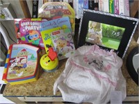 Misc. Baby Lot-Baby Books,Toys,Minnie Mouse Outfit