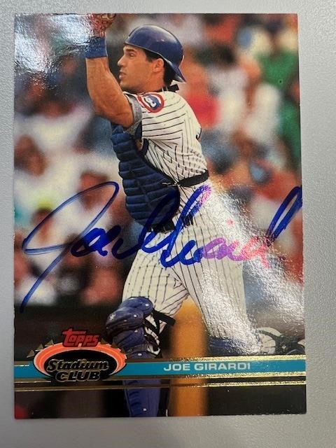 Joe Girardi Signed Card with COA