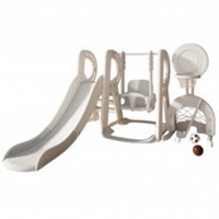 5-in-1 Kids Slide and Swing Set with Adjustable Hp