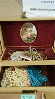 4 small jewelry boxes full of miscellaneous